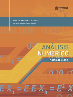 cover image of Análisis numérico